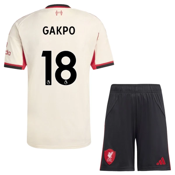 Liverpool Cody Gakpo 18 Udebanetrøje Barn 25/26 Liverpool Cody Gakpo 18 Udebanetrøje Barn 25/26