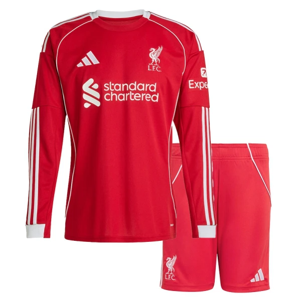 Liverpool Hjemmebanetrøje Barn 25/26 Langærmet Liverpool Hjemmebanetrøje Barn 25/26 Langærmet