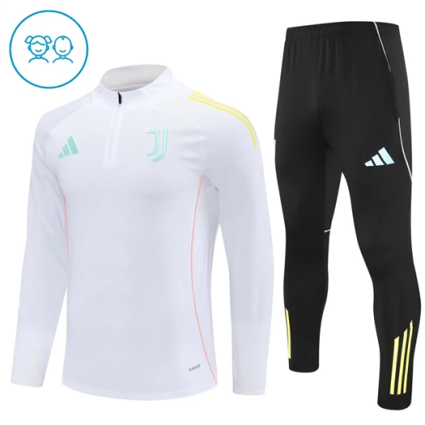 Juventus Trænings sweatshirt sæt Barn 25/26 Hvid