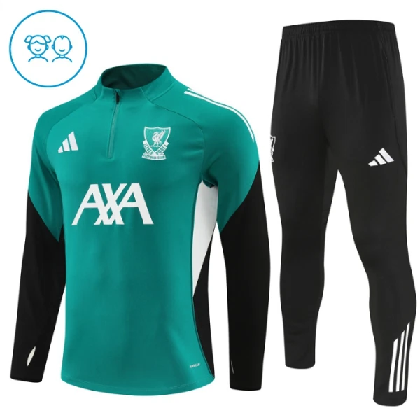 Liverpool Trænings sweatshirt sæt Barn 25/26 Grøn