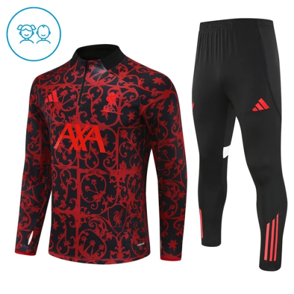 Liverpool Trænings sweatshirt sæt Barn 25/26 Sort