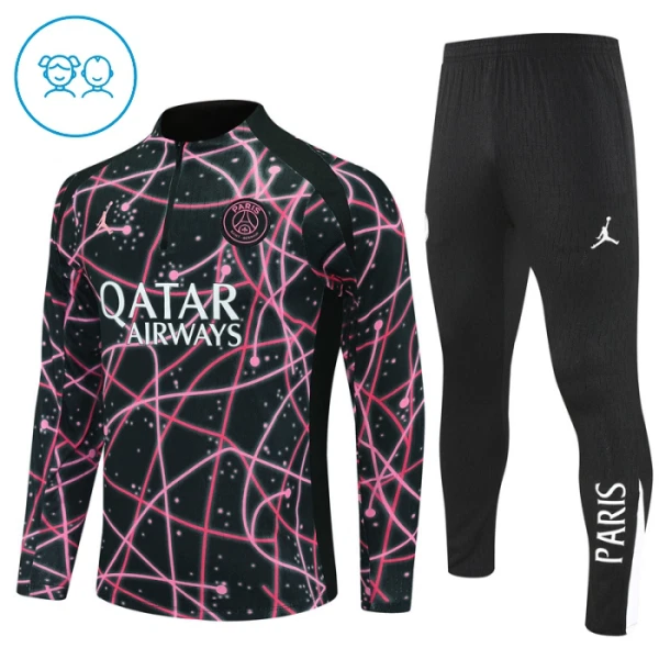 Paris Saint-Germain Trænings sweatshirt sæt Barn 25/26 Sort