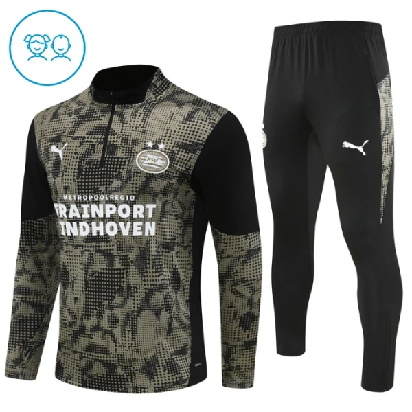 PSV Eindhoven Trænings sweatshirt sæt Barn 25/26 Sort