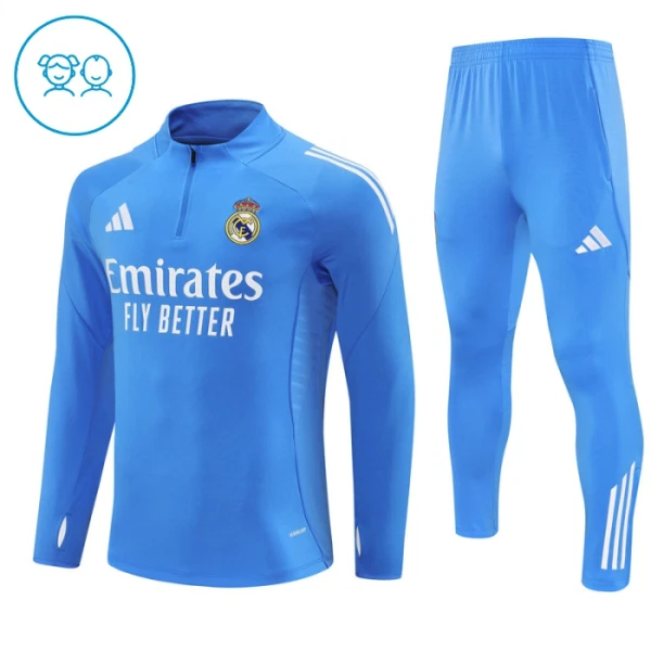 Real Madrid Trænings sweatshirt sæt Barn 25/26 Blå