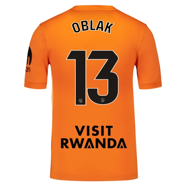 Atlético Madrid Jan Oblak 13 Målmand Trøje Barn 25/26 Orange