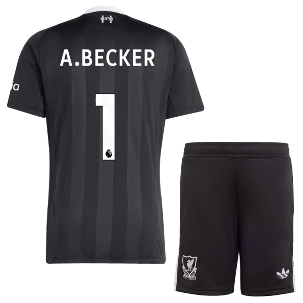 Liverpool Alisson Becker 1 Målmand Trøje Barn 25/26 Sort