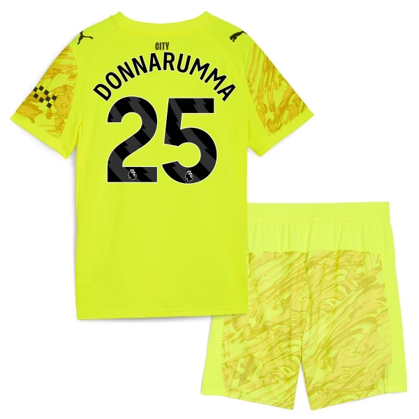 Manchester City Gianluigi Donnarumma 25 Målmand Trøje Barn 25/26 Gul
