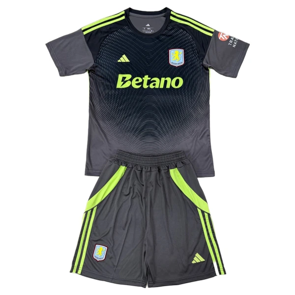 Aston Villa Målmand Trøje Barn 25/26 Sort