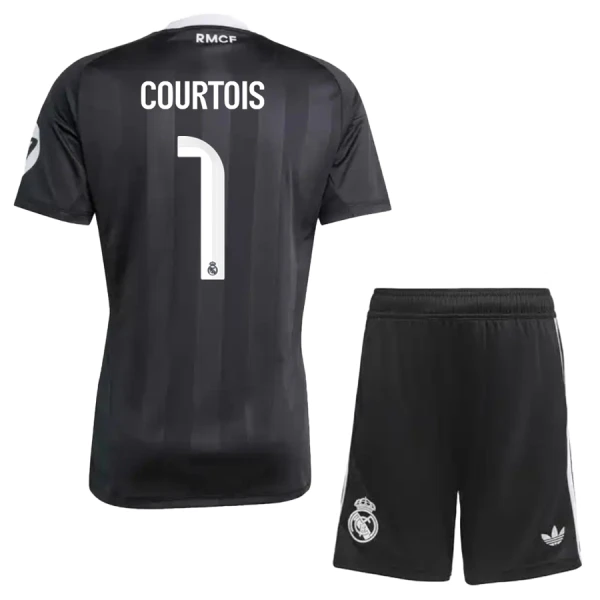 Real Madrid Thibaut Courtois 1 Målmand Trøje Barn 25/26 Sort