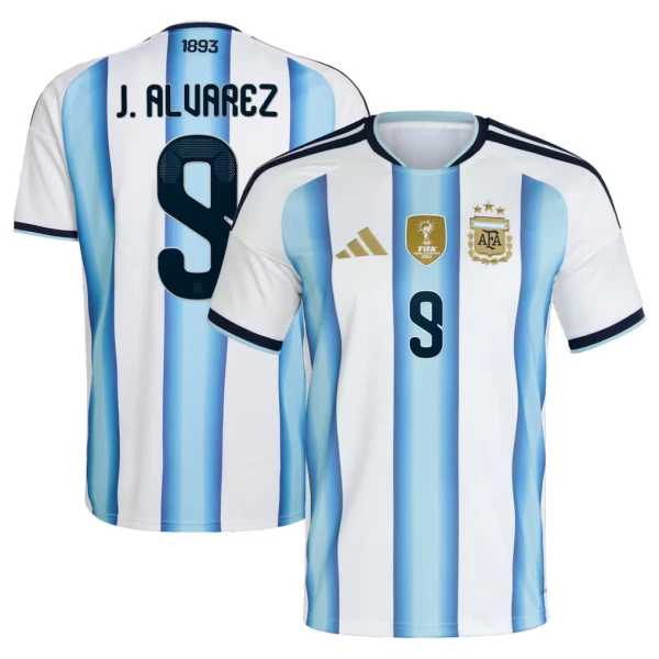 Argentina Julián Álvarez 9 Hjemmebanetrøje VM 2026