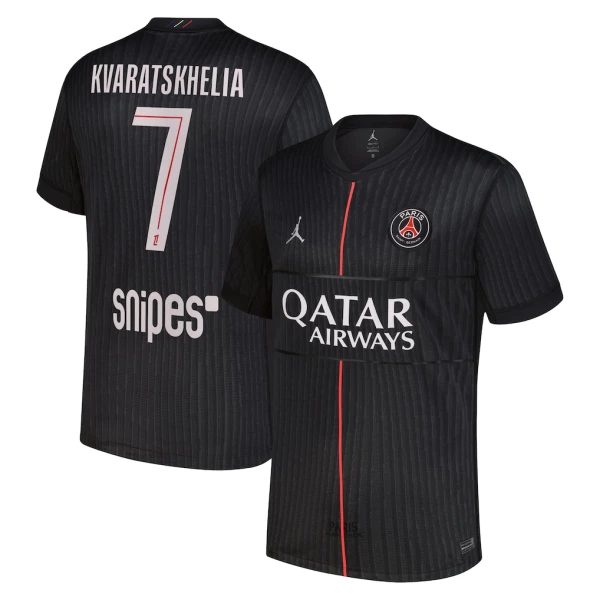 Paris Saint-Germain Kvaratskhelia 7 Fjerdetrøje Jordan 25/26
