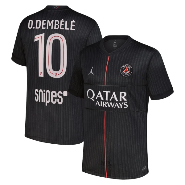 Paris Saint-Germain Ousmane Dembélé 10 Fjerdetrøje Jordan 25/26