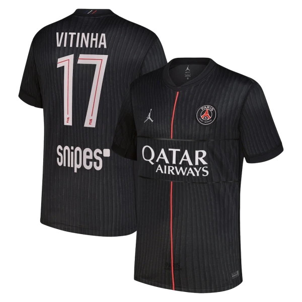 Paris Saint-Germain Vitinha 17 Fjerdetrøje Jordan 25/26