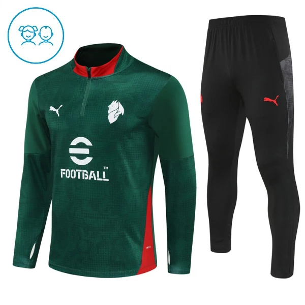 AC Milan Trænings sweatshirt sæt Barn 25/26 Grøn