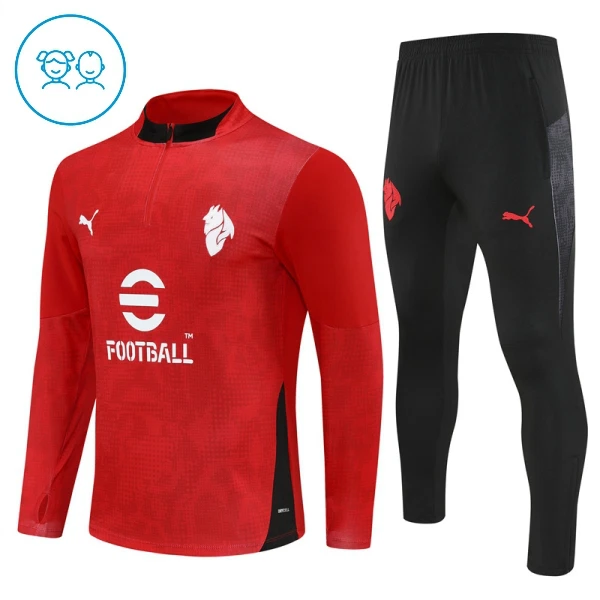 AC Milan Trænings sweatshirt sæt Barn 25/26 Rød