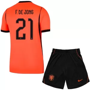 Holland Frenkie de Jong 21 Hjemmebanetrøje Barn VM 2026