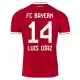 FC Bayern München Luis Díaz 14 Hjemmebanetrøje 26/27 FC Bayern München Luis Díaz 14 Hjemmebanetrøje 26/27