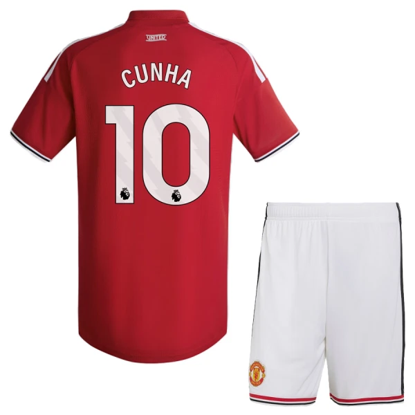 Manchester United Cunha 10 Hjemmebanetrøje Barn 26/27 Manchester United Cunha 10 Hjemmebanetrøje Barn 26/27