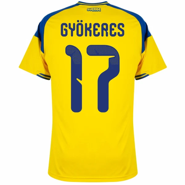 Sverige Gyokeres 17 Hjemmebanetrøje VM 2026