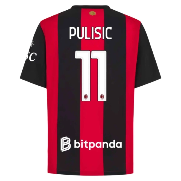 AC Milan Christian Pulišić 11 Hjemmebanetrøje 26/27 AC Milan Christian Pulišić 11 Hjemmebanetrøje 26/27