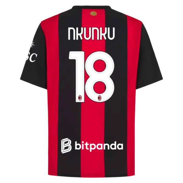 AC Milan Christopher Nkunku 18 Hjemmebanetrøje 26/27 AC Milan Christopher Nkunku 18 Hjemmebanetrøje 26/27