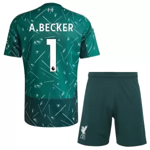 Liverpool Alisson Becker 1 Målmand Hjemmebanetrøje Barn 26/27 Grøn