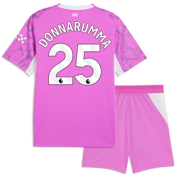 Manchester City Gianluigi Donnarumma 25 Målmand Udebanetrøje Barn 26/27 Lyserød Manchester City Gianluigi Donnarumma 25 Målmand Udebanetrøje Barn 26/27 Lyserød