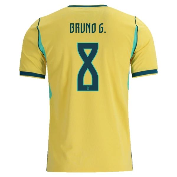 Brasilien Bruno Guimaraes 8 Hjemmebanetrøje VM 2026 Brasilien Bruno Guimaraes 8 Hjemmebanetrøje VM 2026
