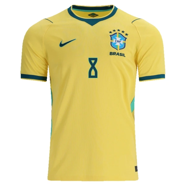 Brasilien Bruno Guimaraes 8 Hjemmebanetrøje VM 2026