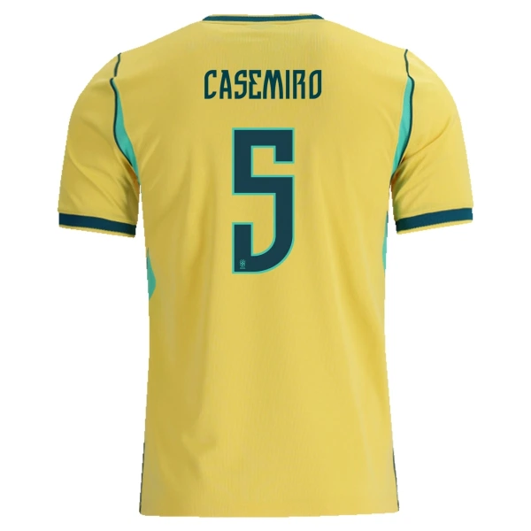 Brasilien Casemiro 5 Hjemmebanetrøje VM 2026 Brasilien Casemiro 5 Hjemmebanetrøje VM 2026