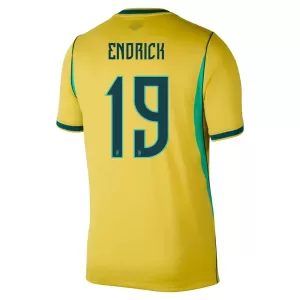 Brasilien Endrick 19 Hjemmebanetrøje VM 2026