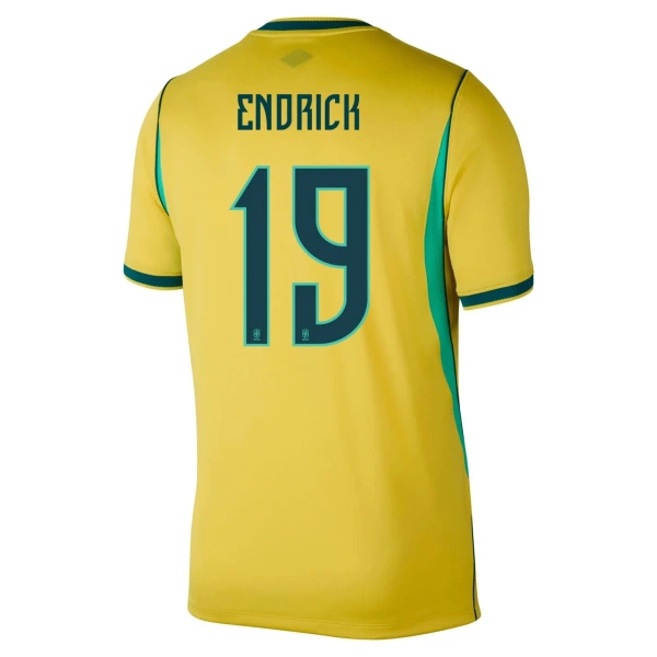 Brasilien Endrick 19 Hjemmebanetrøje VM 2026 Brasilien Endrick 19 Hjemmebanetrøje VM 2026