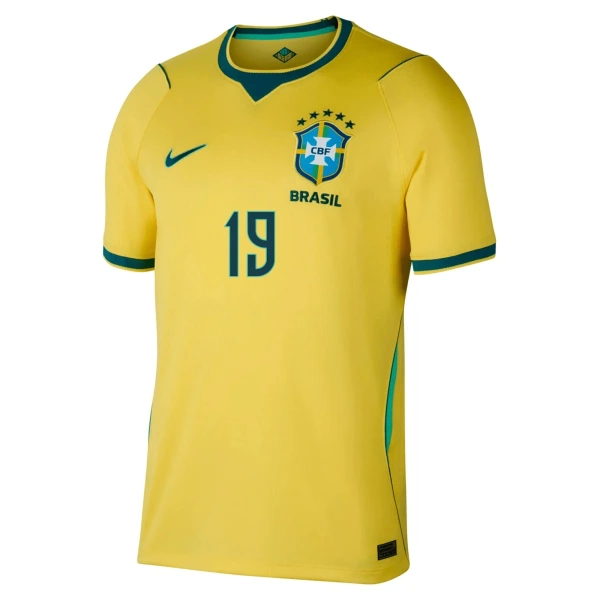 Brasilien Endrick 19 Hjemmebanetrøje VM 2026