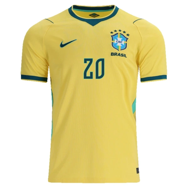 Brasilien Estevao 20 Hjemmebanetrøje VM 2026