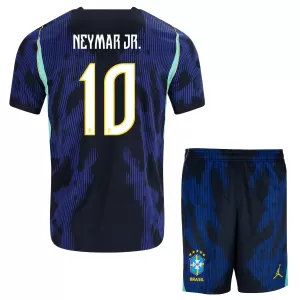 Brasilien Neymar JR 10 Udebanetrøje Barn VM 2026