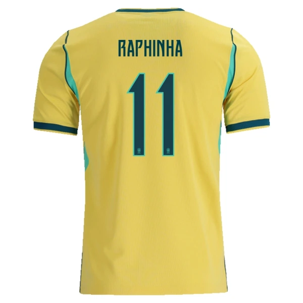 Brasilien Raphinha 11 Hjemmebanetrøje VM 2026