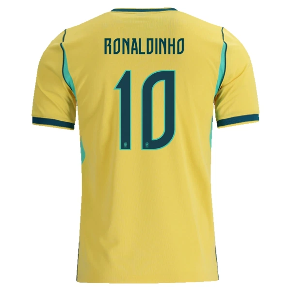 Brasilien Ronaldinho 10 Hjemmebanetrøje Barn VM 2026