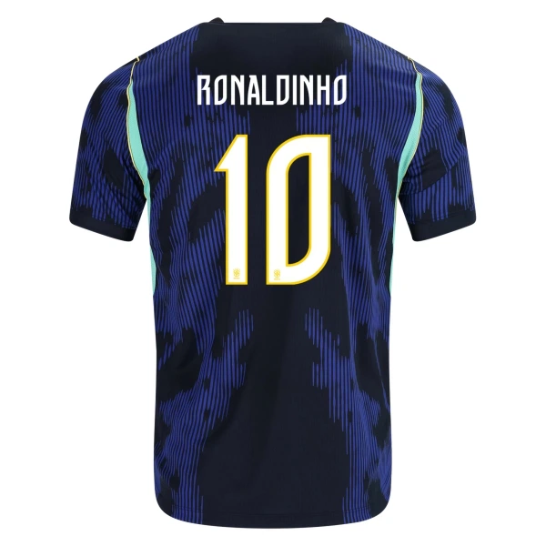 Brasilien Ronaldinho 10 Udebanetrøje VM 2026 Brasilien Ronaldinho 10 Udebanetrøje VM 2026