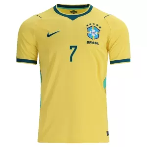 Brasilien Vinicius Junior 7 Hjemmebanetrøje Barn VM 2026
