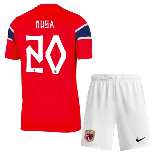 Norge Nusa 20 Hjemmebanetrøje Barn VM 2026 Norge Nusa 20 Hjemmebanetrøje Barn VM 2026