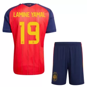 Spanien 2 Stars Lamine Yamal 19 Hjemmebanetrøje Barn VM 2026