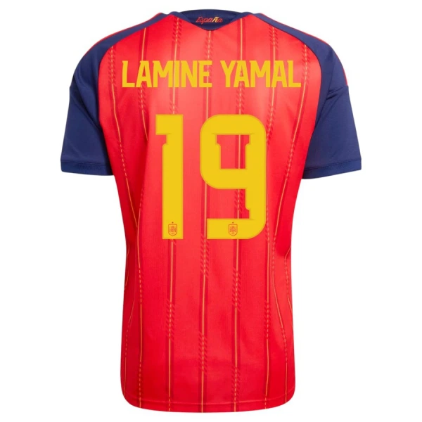 Spanien 2 Stars Lamine Yamal 19 Hjemmebanetrøje Barn VM 2026