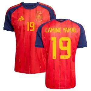 Spanien 2 Stars Lamine Yamal 19 Hjemmebanetrøje VM 2026