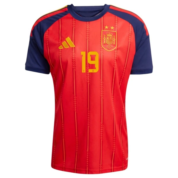 Spanien 2 Stars Lamine Yamal 19 Hjemmebanetrøje VM 2026