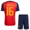 Spanien 2 Stars Rodrigo Hernández 16 Hjemmebanetrøje Barn VM 2026