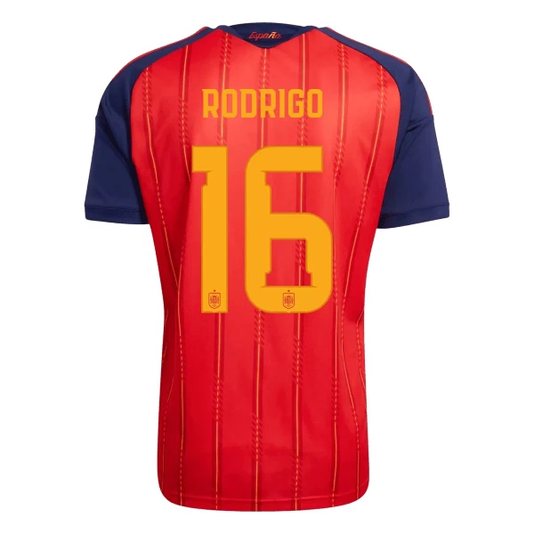 Spanien 2 Stars Rodrigo Hernández 16 Hjemmebanetrøje Barn VM 2026