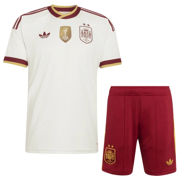 Spanien 2 Stars Udebanetrøje Barn VM 2026 Spanien 2 Stars Udebanetrøje Barn VM 2026