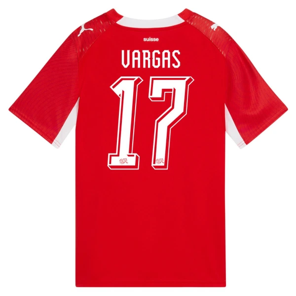 Schweiz Vargas 17 Hjemmebanetrøje VM 2026