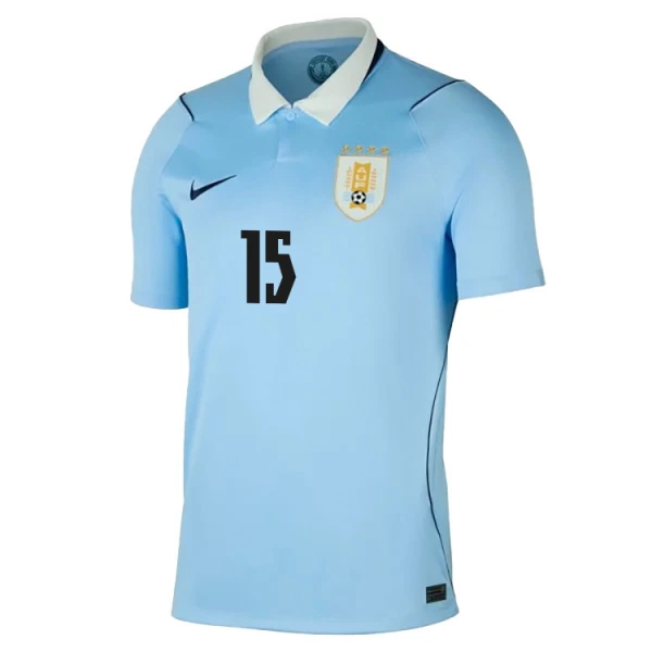 Uruguay Federico Valverde 15 Hjemmebanetrøje VM 2026