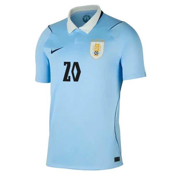 Uruguay Maximiliano Araujo 20 Hjemmebanetrøje VM 2026